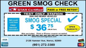 Green Smog Check Coupon